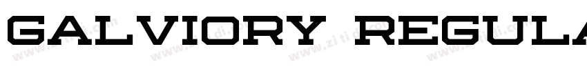 Galviory Regular字体转换